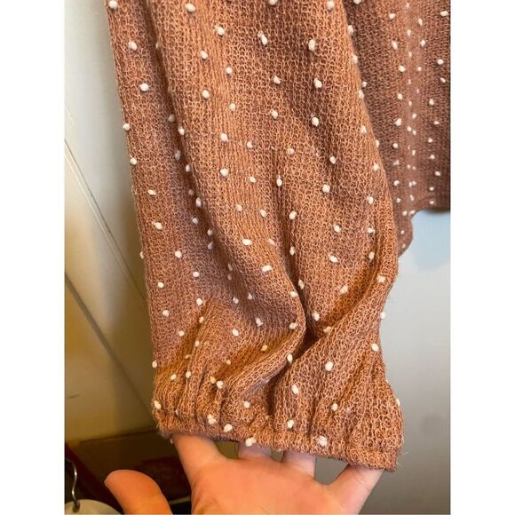 Blu Pepper Polka Dot Henley Style Long Sleeve size M NWT - Picture 7 of 15